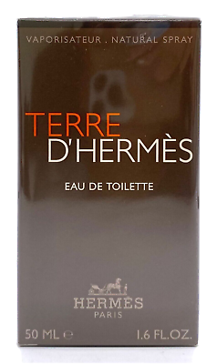 Terre d#x27;Hermes for Men 1.6 oz Eau de Toilette Spray NIB AUTHENTIC $57.95