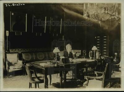 #ad 1918 Press Photo J.L. Breton in His Office nef39032 $19.99