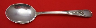 #ad Flowered Antique By Blackinton Sterling Silver Cream Soup Spoon 6 1 4quot; $79.00