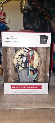 #ad Hallmark Ornament The Nightmare Before Christmas Jack Skellington amp; Sally Disney $100.00