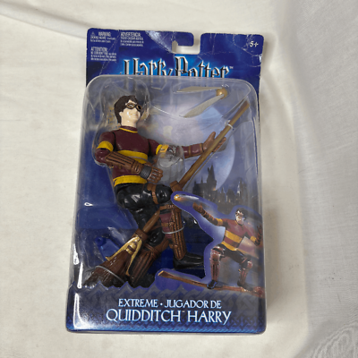 #ad Mattel Harry Potter QUIDDITCH HARRY Action Figure 2003 *NEW* Damaged Card $14.00
