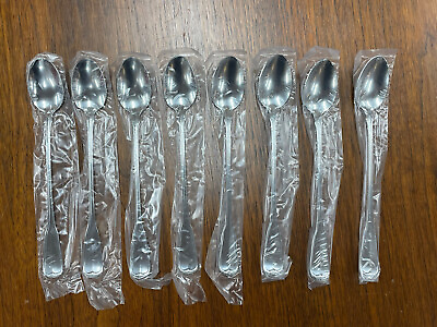 #ad NEW Vintage Set of 8 Oneida Northland RIDGEWOOD Stainless Tall Iced Tea Spoons $29.95