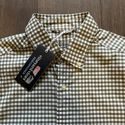 #ad Vineyard Vines Mens XS ON THE GO PERFORMANCE Classic Fit Button Dress Casual $35.99