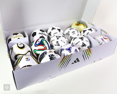 #ad NEW Adidas FIFA 2022 World Cup Historical 14 pc Mini Soccer Ball Collectors Set $174.99