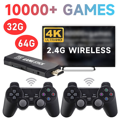 #ad 64GB Handheld Retro Video Console Built in 20000Game HDMI Wireless TV Game Stick $26.99