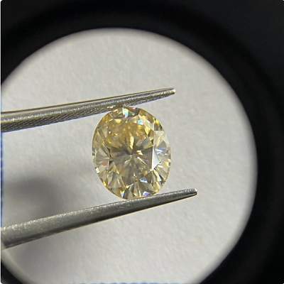 #ad Canary Yellow Oval Cut Loose Moissanite Brilliant Diamond Use For Wedding Ring $193.05