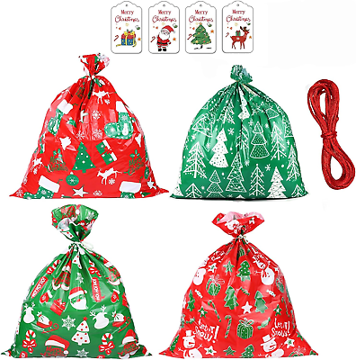 #ad #ad Christmas Gift Bags Large Xmas Jumbo Presents Bags 44X36 Inch with Gift Tags $19.04