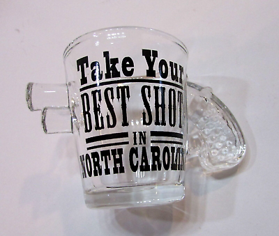#ad Take Your Best Shot in South Carolina 2.5quot; Clear Novelty Shaped Shot Glass $15.00
