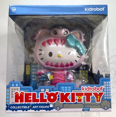 #ad Kidrobot Hello Kitty Kaiju SDCC 2022 Blush Metallic Edition 8quot; Vinyl Art Figure $139.99
