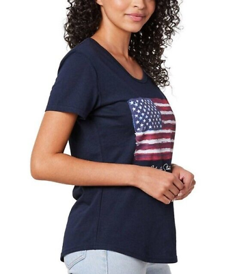 #ad General Standard Ladies#x27;s Americana T Shirt USA Flag $12.71