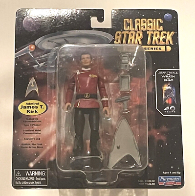 #ad Classic Star Trek Admiral James T. Kirk Action Figure 2022 Playmates Toys New $24.95