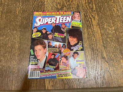 #ad Super Teen Magazine Sept 1989 New Kids on the Block Alyssa Milano River Phoenix $39.99