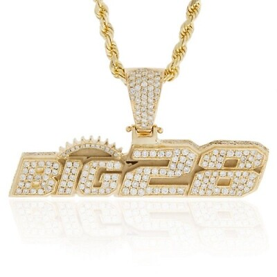 #ad HipHop Style Pendant BIG 28 Statement Unisex Gift Party Wear Solid 925 Silver $399.99