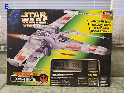 #ad STAR WARS Power of the Force Electronic Power FX X Wing Fighter MIB Never Opened $130.00