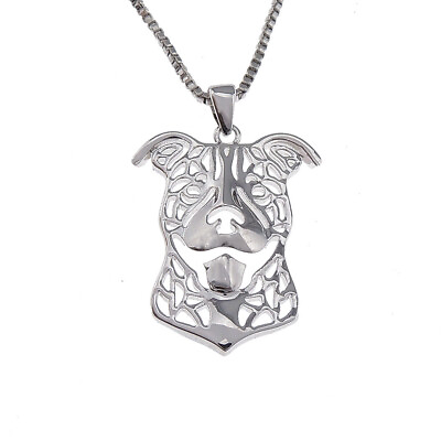 #ad Pit Bull Dog Necklace Earrings or Set Sterling Silver Womens Ginger Lyne Coll... $22.99