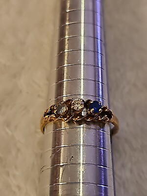 #ad #ad 10k Gold 3 Stone Ring Sz 9 Womens Jewelry $95.00