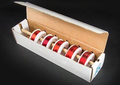 #ad Assorted Gauge Magnet Wire Kit Enamel Coated Copper Wire 5 Spools $46.99