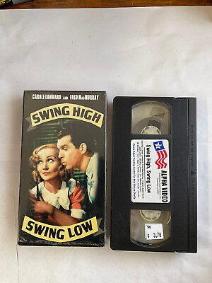 #ad VHS Diamond Classic “SWING HIGH SWING LOW”1937 Carole Lombard $3.90