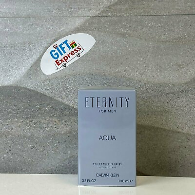 #ad Eternity Aqua Eau De Toilette 100ml 3.4oz Spray Men NIB $31.90