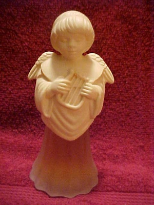 Vintage Avon Angel Song w Lyre #x27;HERES MY HEART’ Cologne 1oz FULL Frosted Bottle $14.99