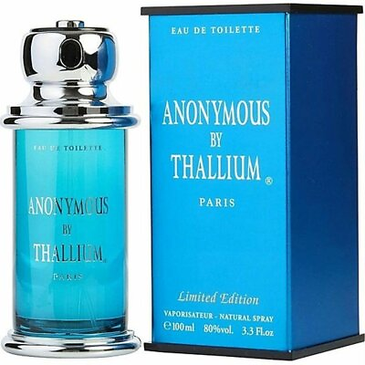 Thallium Anonymous by Yves de Sistelle Cologne Men EDT 3.3 3.4 oz New In Box $19.15