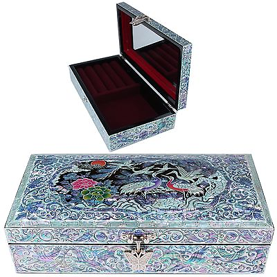 #ad ewelry box Jewelry Organizer Holder Women Gift Items Mother Of Pearl 5028C $230.00