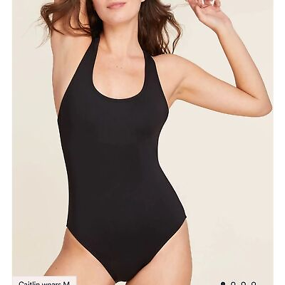 #ad Andie The Full Coverage Tulum One Piece Swimsuit Black Size S NWT $51.99