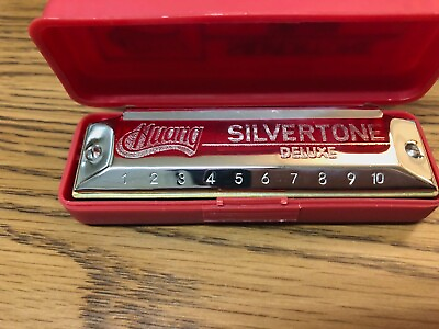 #ad HARMONICA HUANG Silvertone Key D NEW W case HOHNER QUALITY $13.99