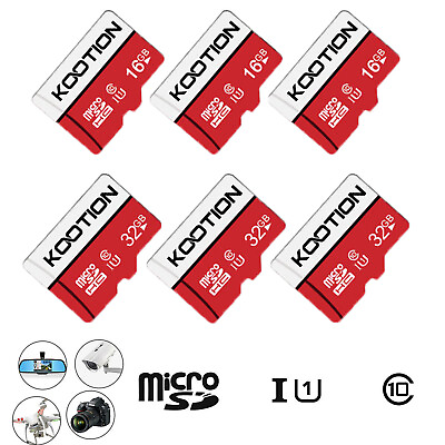 #ad 16GB 32GB Micro SD TF Card SDHC Memory Card Class 10 UHS I For Cameras Phone Lot $37.59