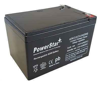 #ad PowerStar Replaces UPG 12V 12AH SLA Battery GS Portalac PE12V12F2 $34.87