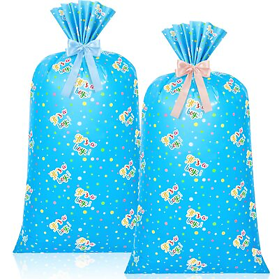 #ad #ad 2 Pcs 70quot;x 40quot; Large Jumbo Gift Bag for Giant Gifts Extra Big Plastic Present... $20.22