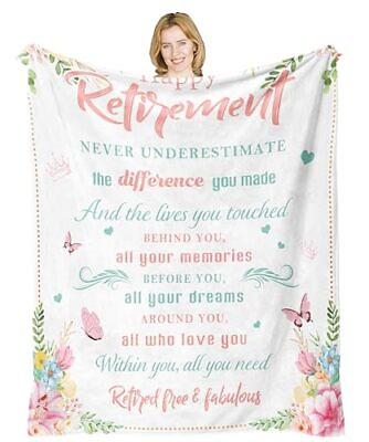 #ad #ad Retirement Gifts Blanket Retirement Gifts for Women 2023 Retired Gifts for Wo... $37.66