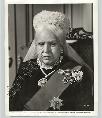 Actress DIANA BARRYMORE as QUEEN VICTORIA for UNIVERSAL STUDIOS 1942 Press Photo $45.00