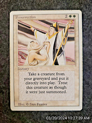 #ad Resurrection REVISED White Uncommon MAGIC THE GATHERING CARD DS3D1E6 $2.00