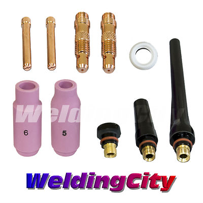 #ad WeldingCity® 10 pcs Regular Setup Kit .040quot; TIG Welding Torch 17 18 26 T8 USA $11.99