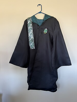 #ad Harry Potter Cloak Slythern With Tie XL $21.99