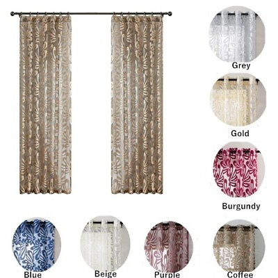 #ad Tulle Curtains Voile Kitchen Balcony Room 7 Colors Living Room Sheer Curtains $20.46