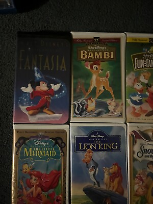 #ad walt disney masterpiece collection vhs tapes $150.00