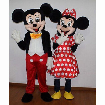 #ad HOT Adult Suit Size MICKEY MOUSE AND MINNIE MOUSE mascot costume $181.99