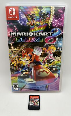 #ad Mario Kart 8 Deluxe Nintendo Switch Game w Case TESTED $41.75