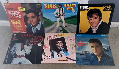 #ad Lot Of 6 Elvis Presley LP#x27;s Vinyl Albums. VERY NICE COLLECTION $50.00