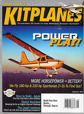 #ad Kit Planes Magazine Sportsman Hummel Sport Cruiser Bleriot Retractable Gear 2009 $13.45