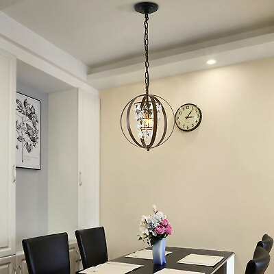 #ad Modern Ceiling Light Lamp Pendant Fixture Lighting Elegant Crystal Chandelier $33.92