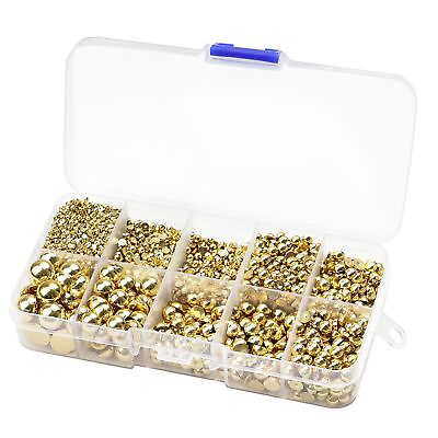 #ad 5700 Pcs Flatback Pearls Half Pearls for DIY Crafts Makeup 2 3 4 5 6 8 10mm Gold $17.19