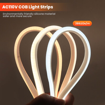 #ad LED Rope Lights Neon Strip Light Outdoor Waterproof Soft Flexible Light 110V $9.58