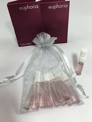 #ad 18 Calvin Klein Euphoria Spray Vial  with cards Free Bag 18 NEW $14.00