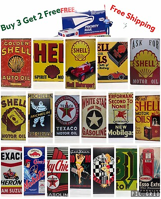 #ad Oil Vintage Retro Tin Signs Wall Decor Metal oil company Poster Club Tavern Shop $7.99