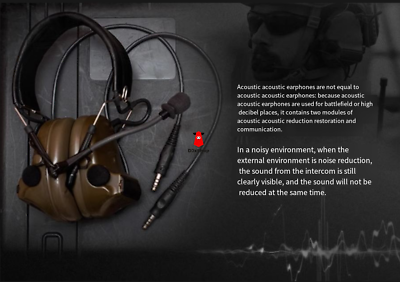 #ad PELTOR Comtac III Headset TCA PRC148 152 Noise Reduction MBITR Headset Gifts $88.00