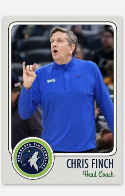 #ad Chris Finch Minnesota Timber wolves ACEO Basketball Card Head Coach $9.49
