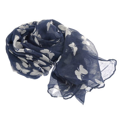 #ad Warm French Style Winter Shawl 180x100cm Blue $10.44